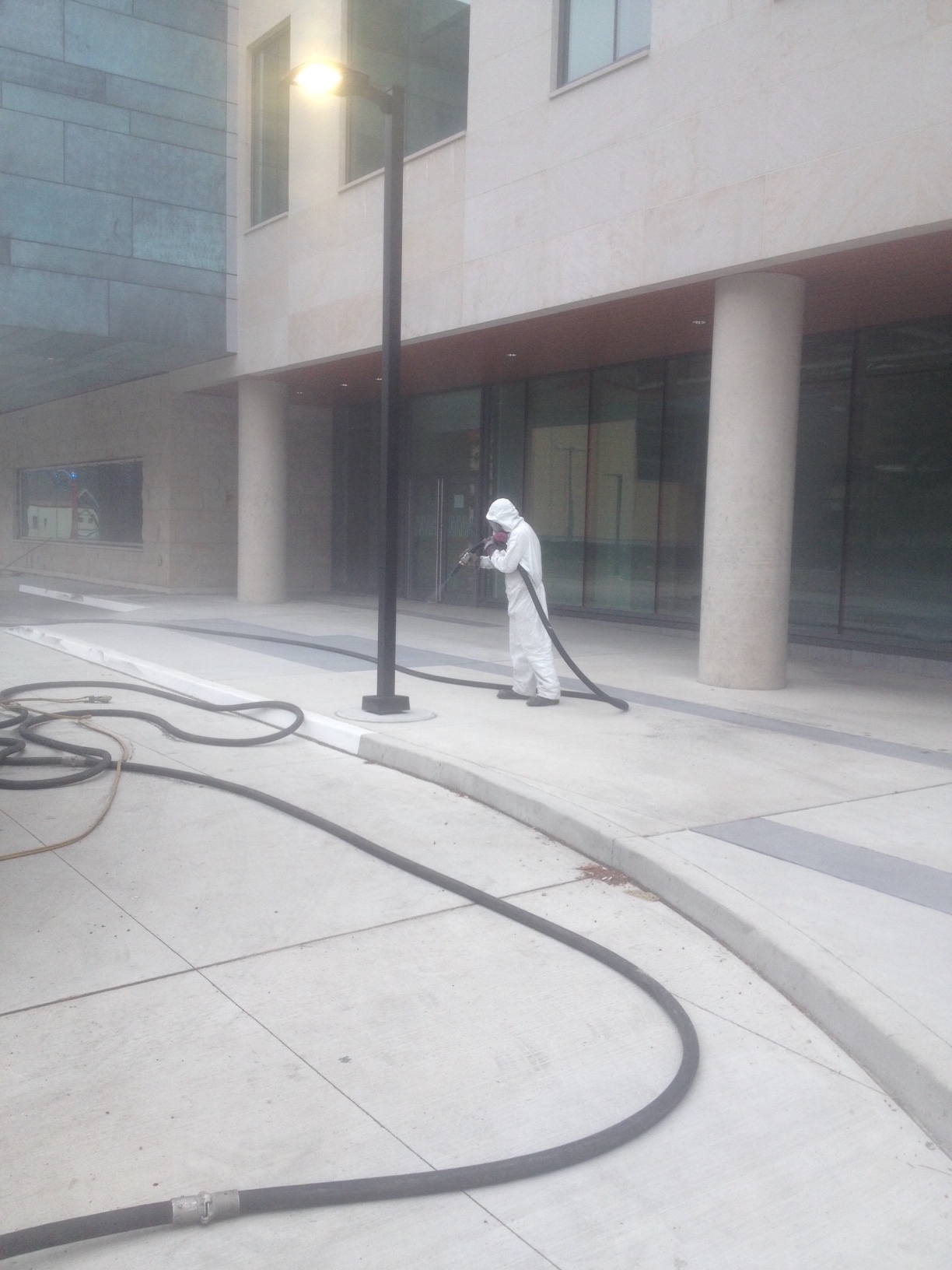 Mobile Sandblasting Concrete